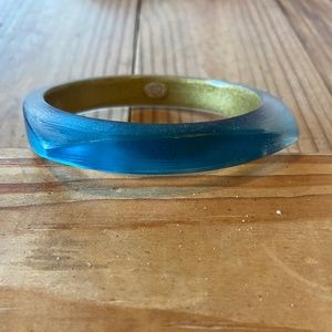 Alexis Bittar Translucent Blue/Clear Bangle